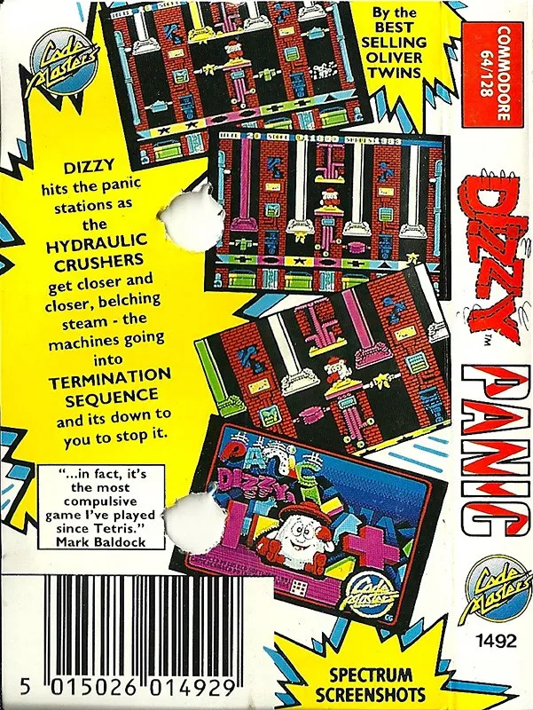 Dizzy Panic box back
