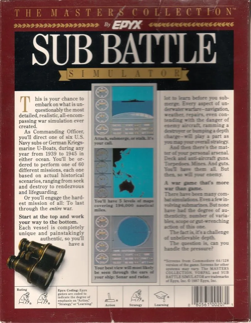 Sub Battle Simulator box back