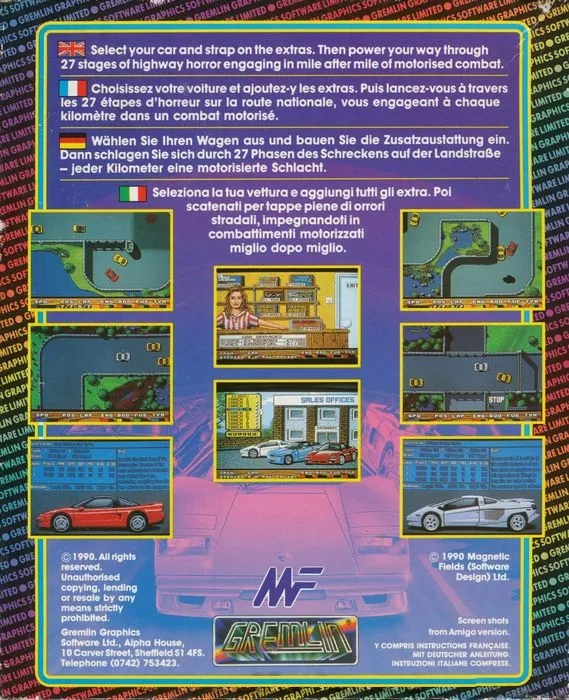 Super Cars box back