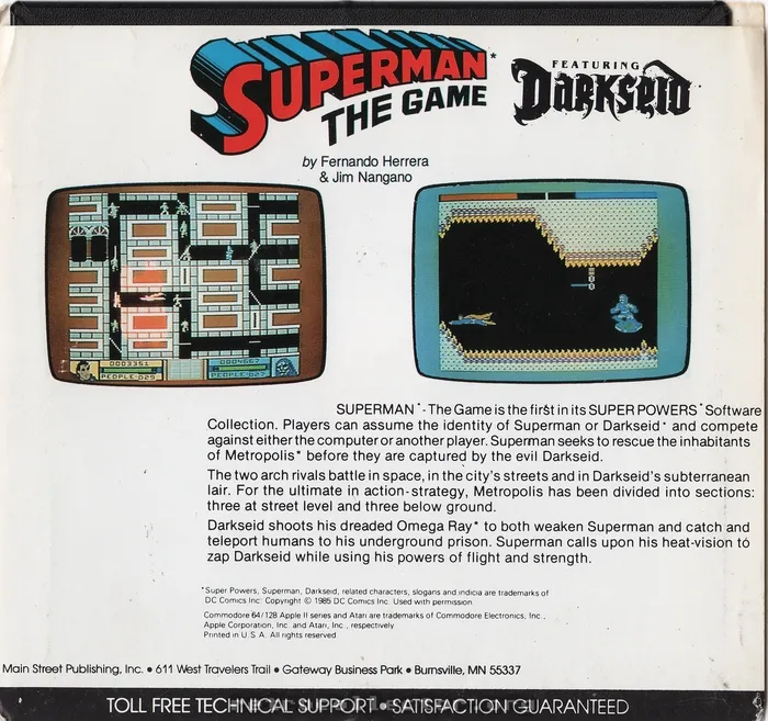 Superman: The Game box back
