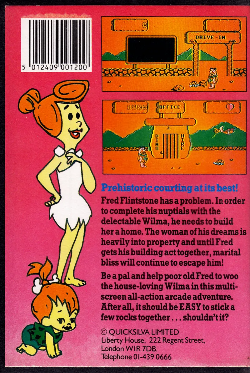 Yabba Dabba Doo! box back
