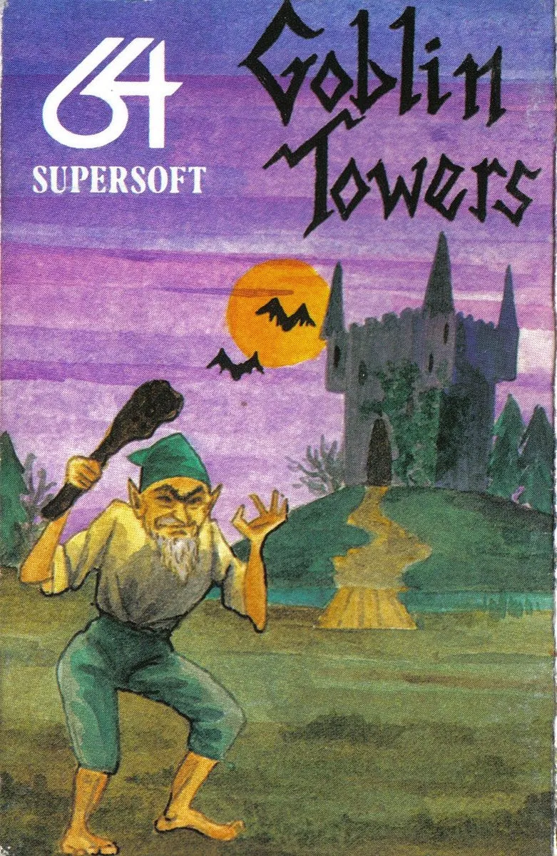 Goblin Towers cover art for Commodore 64