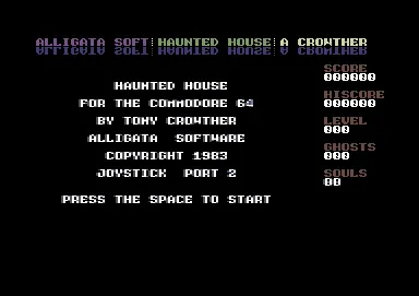 Haunted House (Alligata Software) screenshot