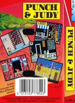 Punch & Judy box back