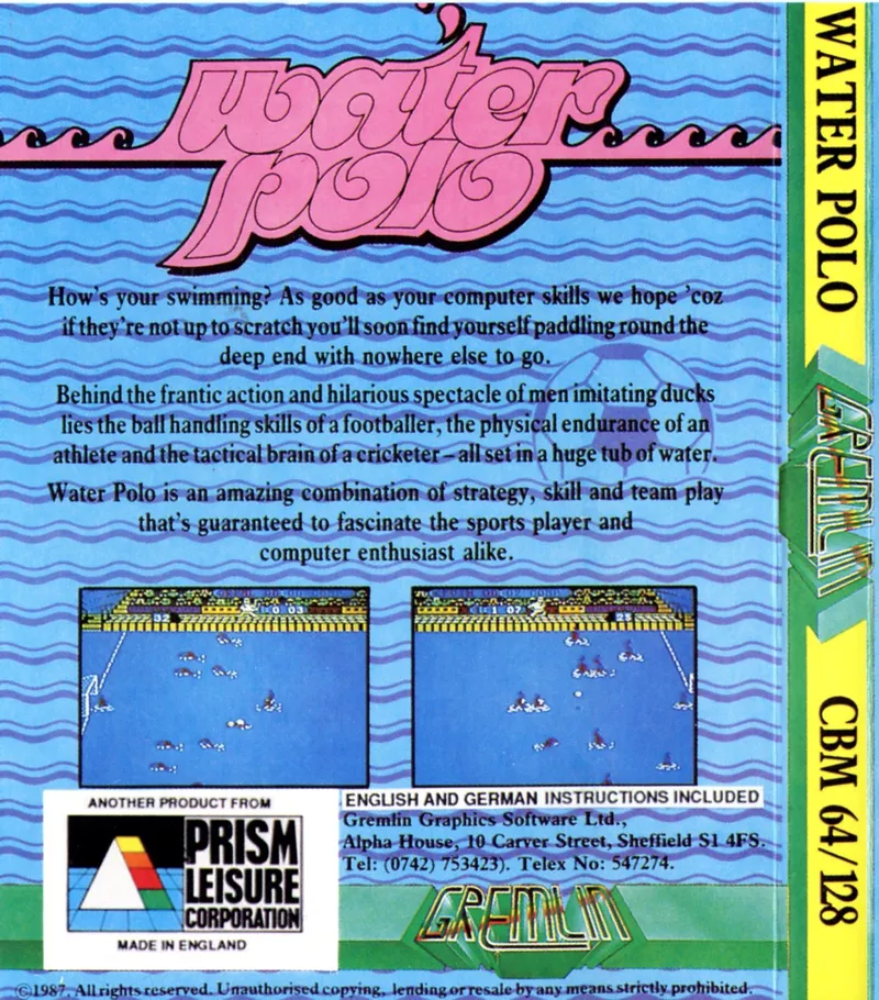 Water Polo box back