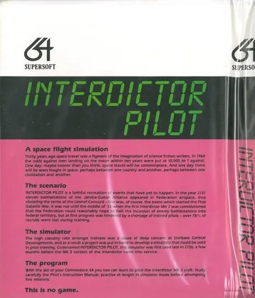 Interdictor Pilot box back