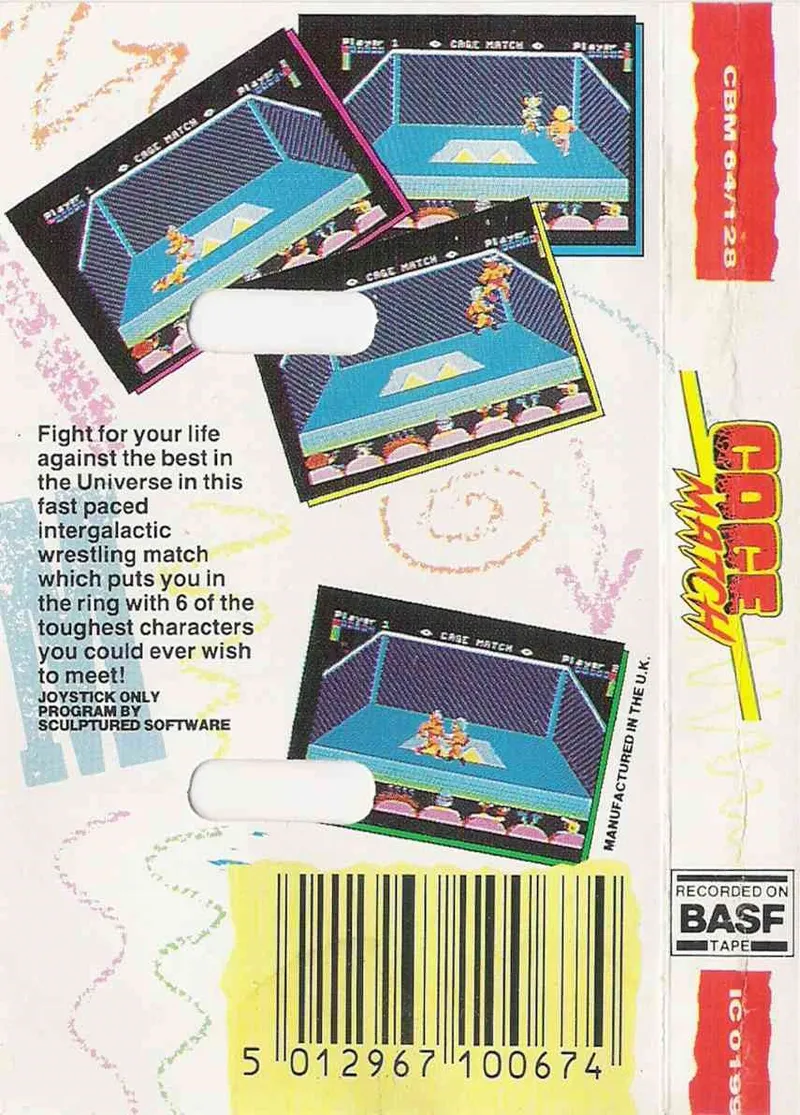 Cage Match box back