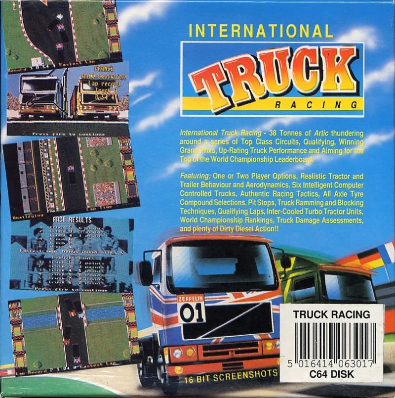 International Truck Racing box back