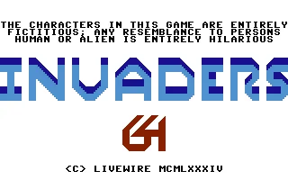 Backdrop artwork for Invaders 64