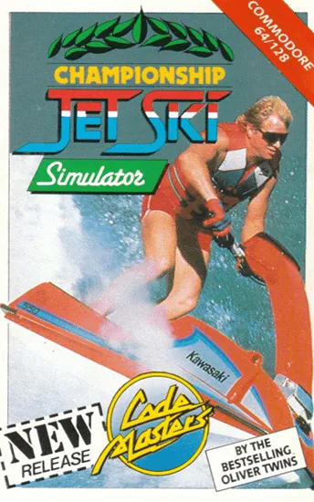 Championship Jet Ski Simulator cover art for Commodore 64
