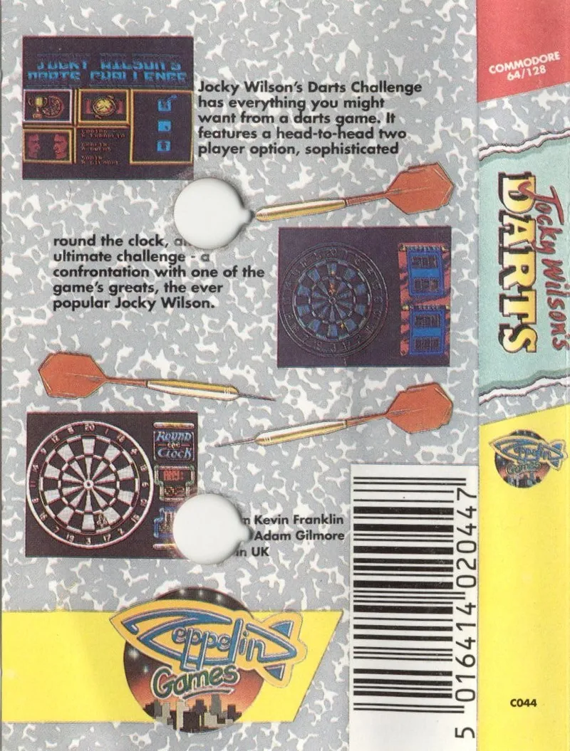 Jocky Wilson's Darts Challenge box back
