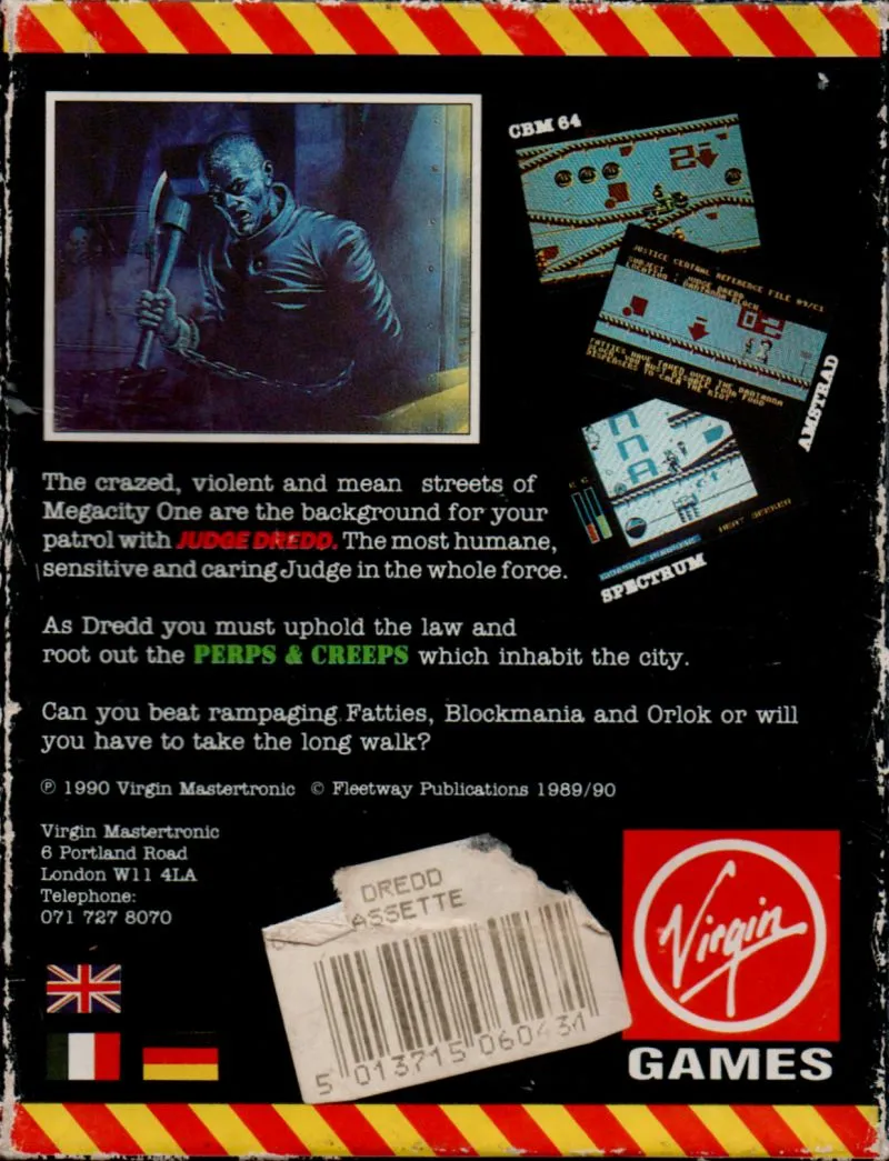 Judge Dredd box back