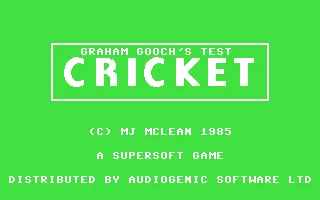 Backdrop artwork for Graham Gooch's All Star Cricket