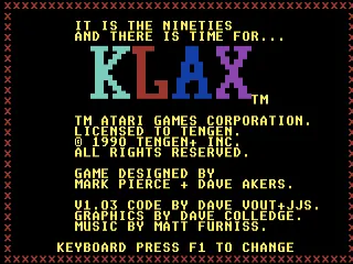 Klax screenshot