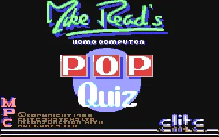 Mike Read's Computer Pop Quiz screenshot
