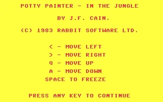Potty Painter in the Jungle screenshot