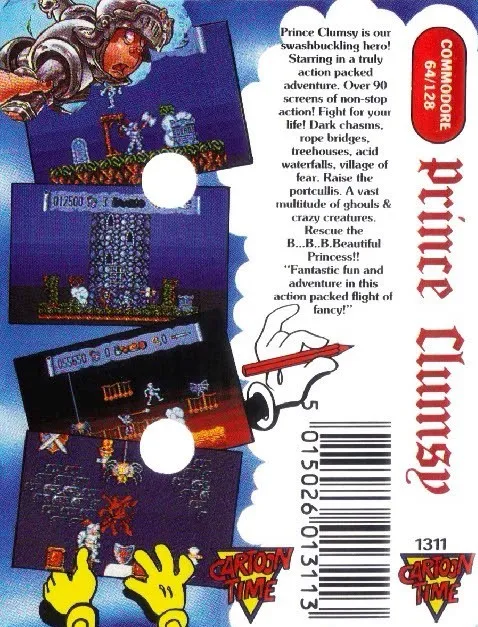 Prince Clumsy box back