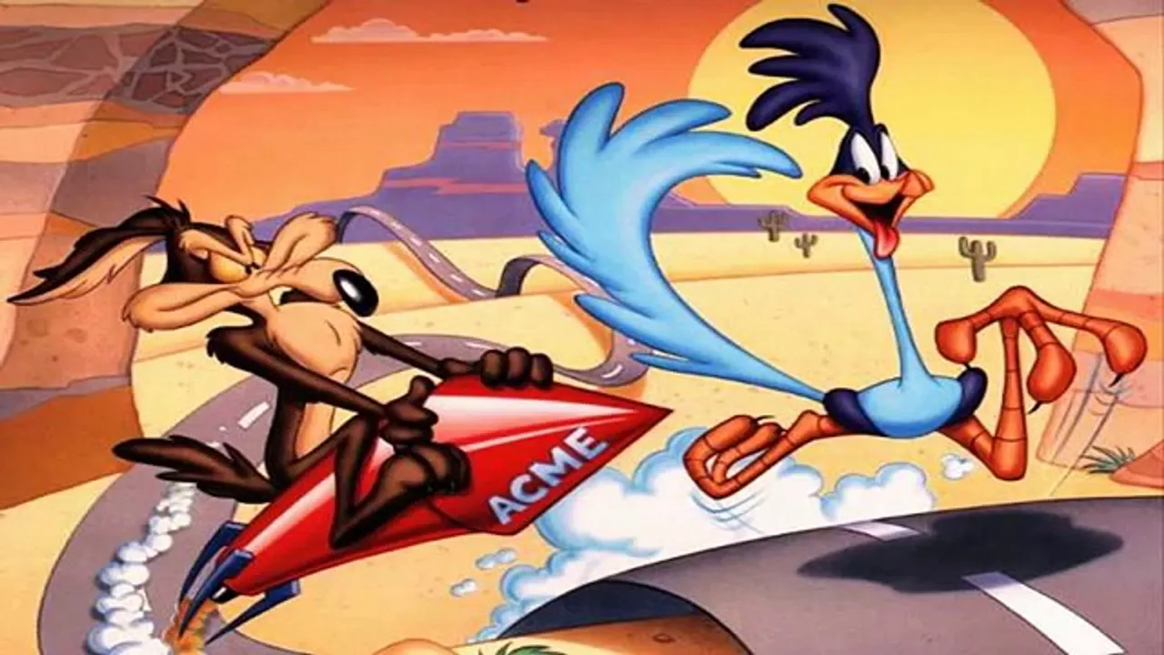 Backdrop artwork for Road Runner and Wile E. Coyote