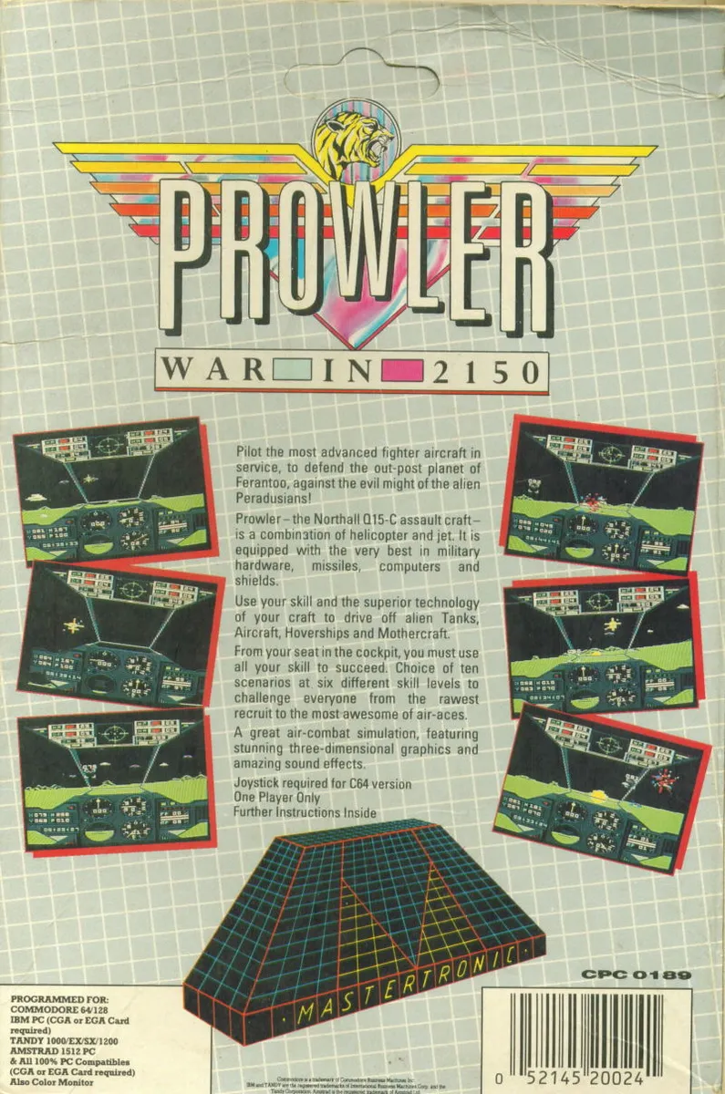 Prowler box back