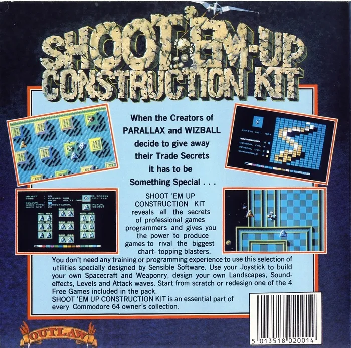 Shoot'em-up Construction Kit box back