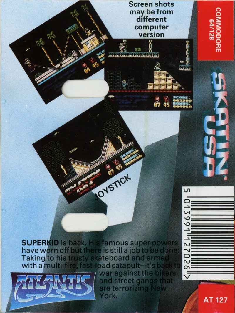 Skatin' USA box back