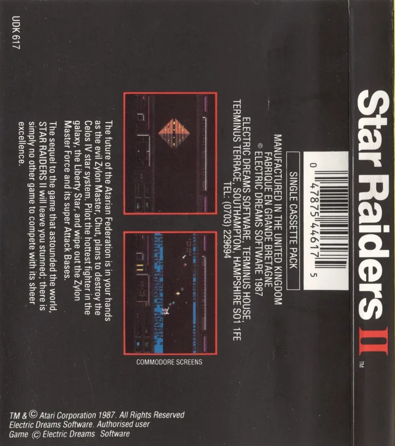Star Raiders II box back