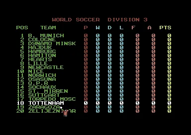 World Soccer screenshot