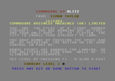 Backdrop artwork for Blitz 64
