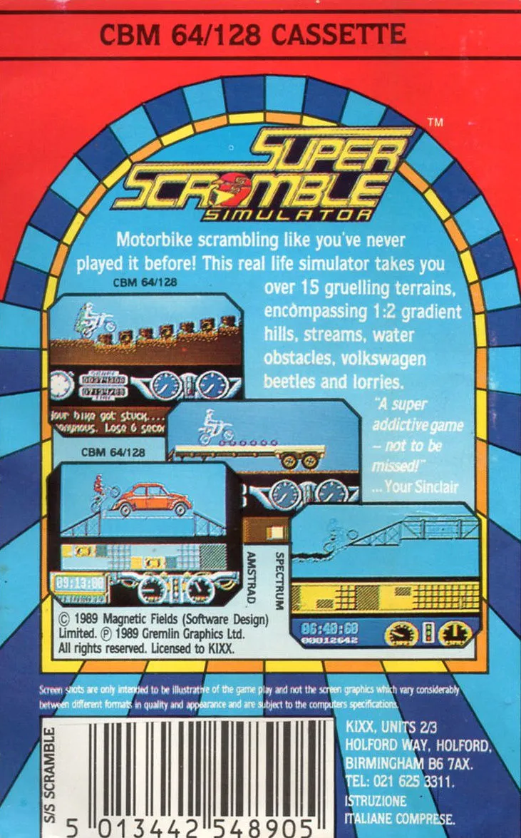 Super Scramble Simulator box back