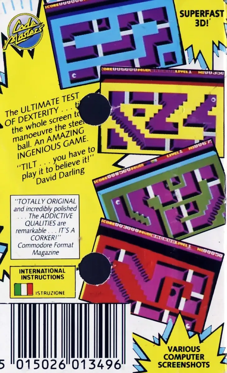 Tilt (Codemasters) box back
