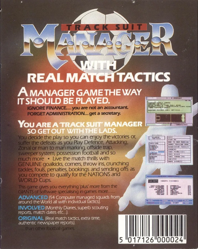 Track Suit Manager box back