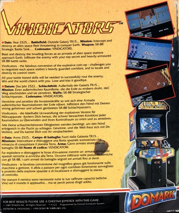 Vindicators box back