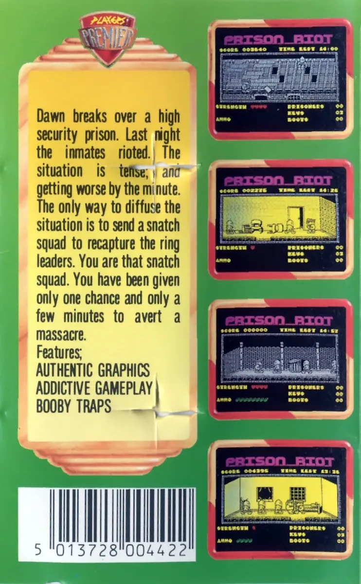 Prison Riot box back