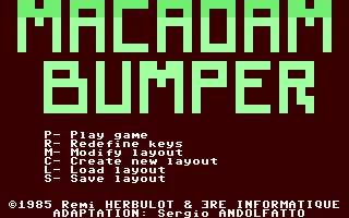 Backdrop artwork for Macadam Bumper