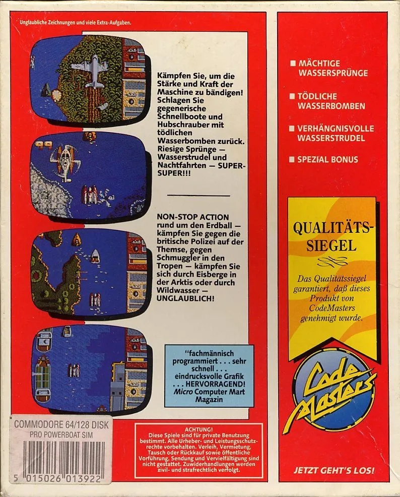 Pro PowerBoat Simulator box back