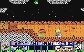Backdrop artwork for Ruff and Reddy in the Space Adventure