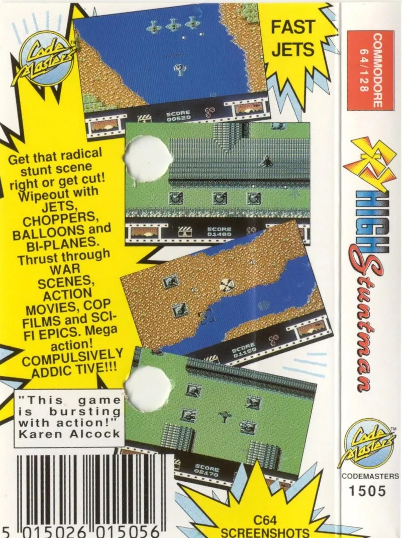 Sky High Stuntman box back