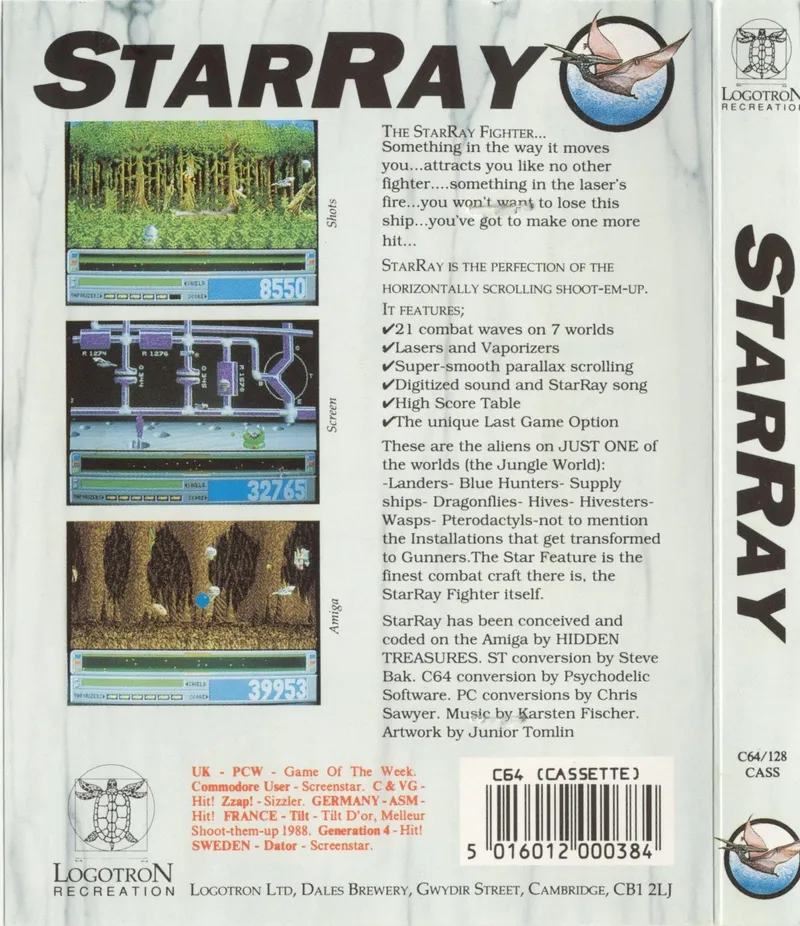 StarRay box back