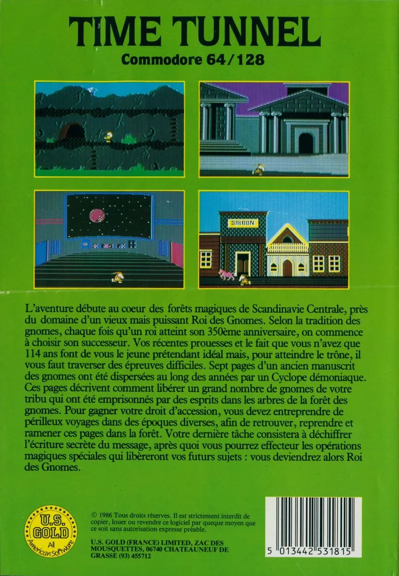 Time Tunnel box back