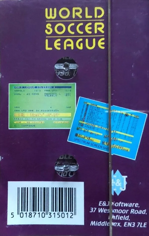 World Soccer League box back