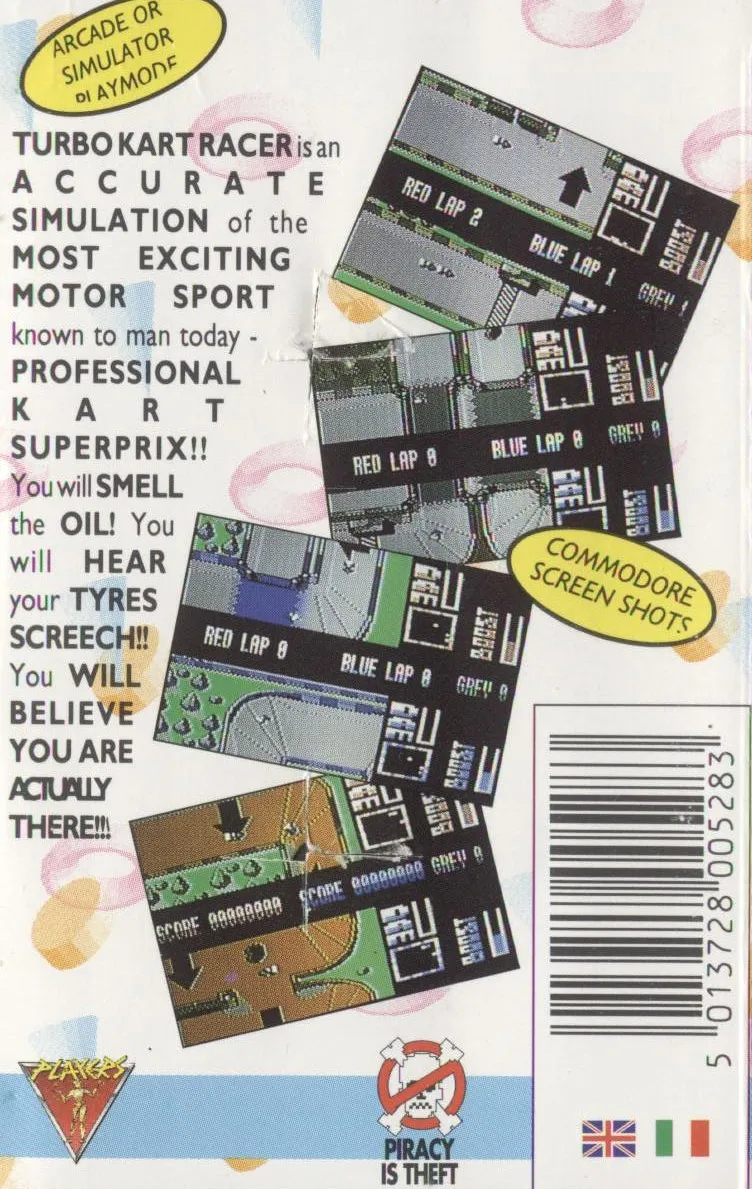 Turbo Kart Racer box back