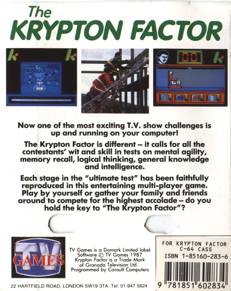 The Krypton Factor box back
