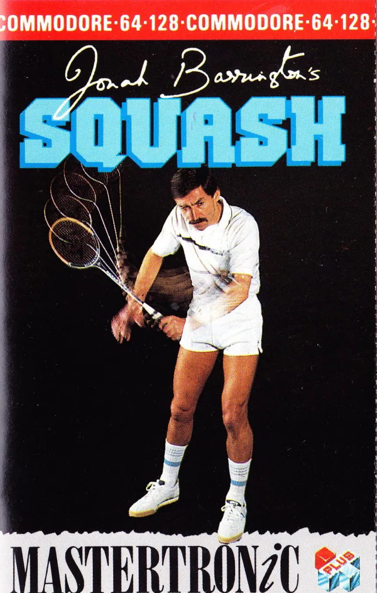 Jonah Barrington's Squash cover art for Commodore 64