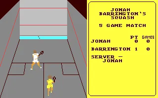 Backdrop artwork for Jonah Barrington's Squash