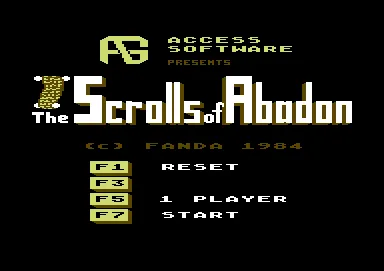 The Scrolls of Abadon screenshot