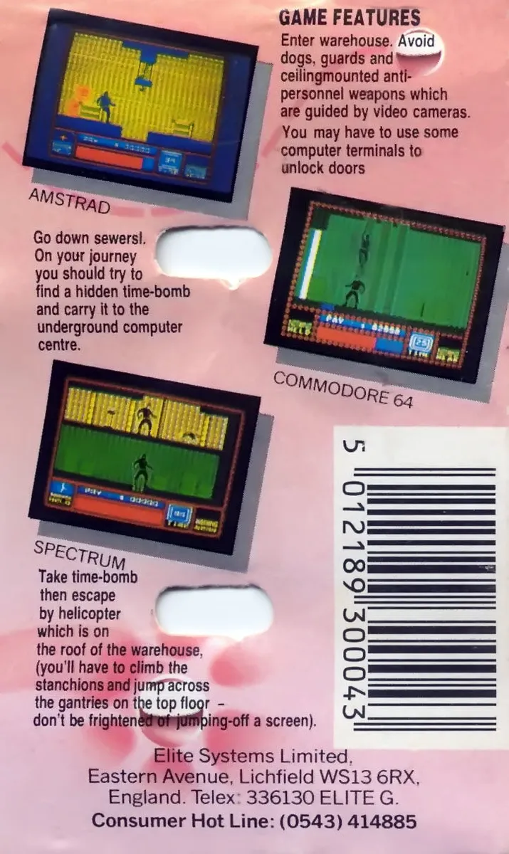 Saboteur II box back