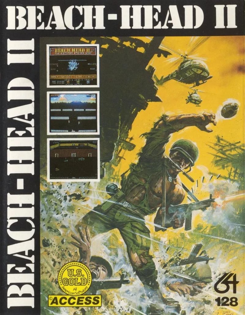 Beach-Head II: The Dictator Strikes Back cover art for Commodore 64