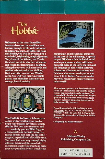 The Hobbit box back