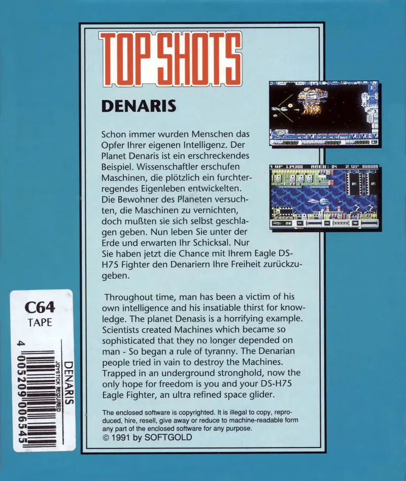 Denaris box back