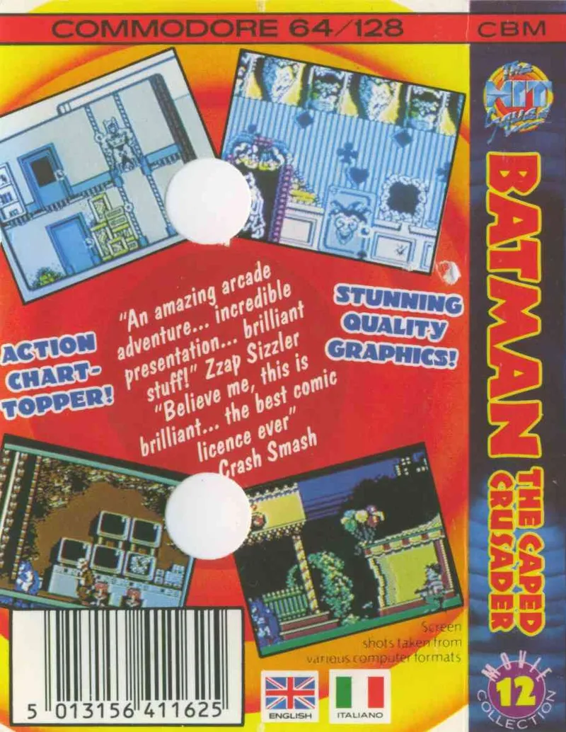 Batman: The Caped Crusader box back